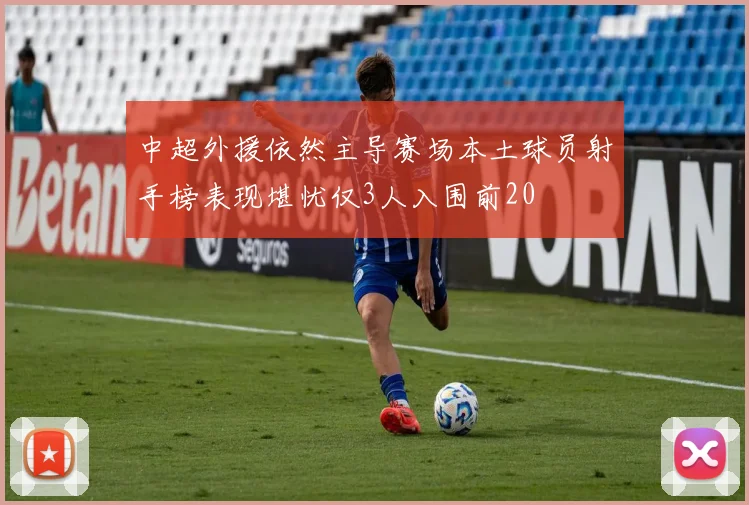 中超外援依然主导赛场本土球员射手榜表现堪忧仅3人入围前20